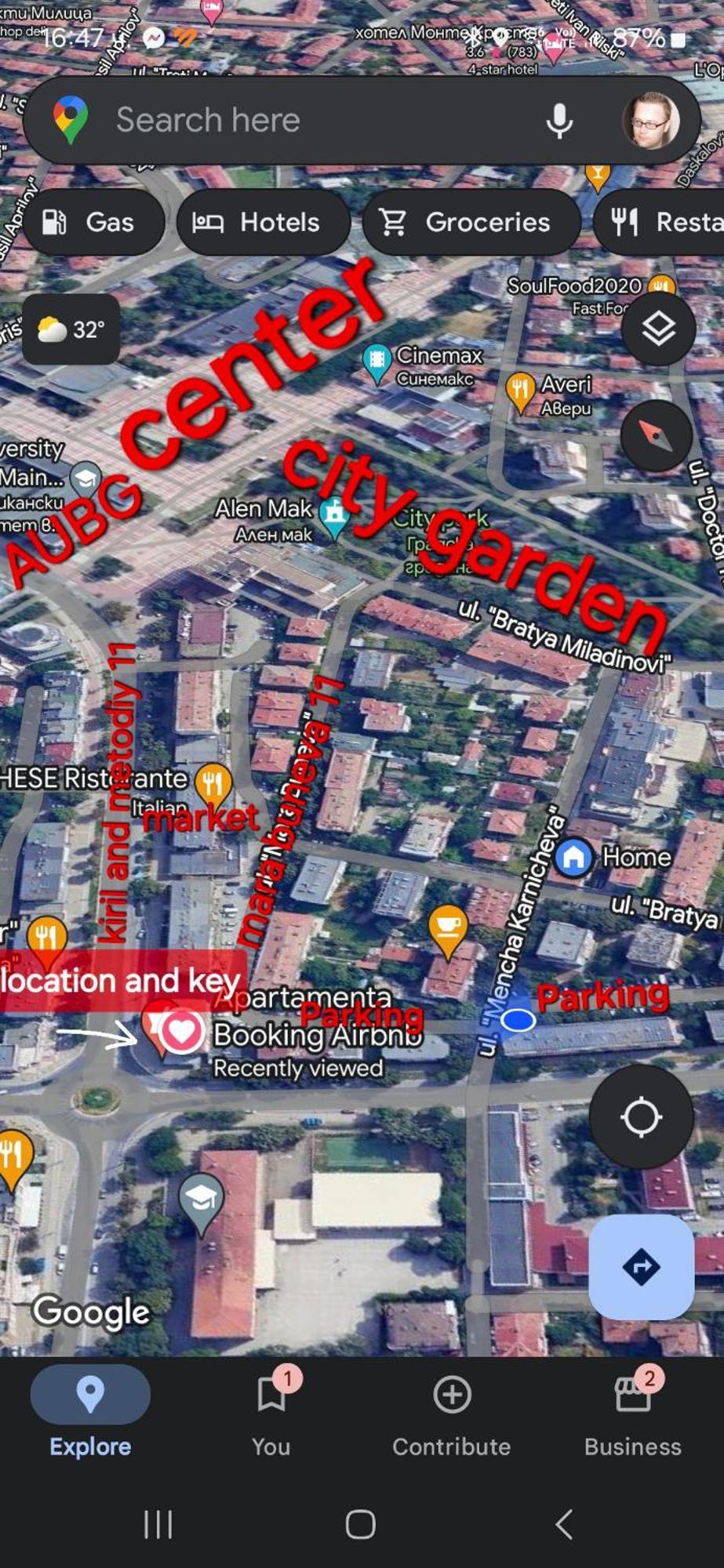 3 Rooms Apartment, Top Center, 1St Floor, Aubg, Free Parking, Pc I5 Ssd, 3 Led Tvs 200 Channels, Wifi, Terrace, Easy-Late Check-In, Stay Before Greece Blagoevgrad Luaran gambar